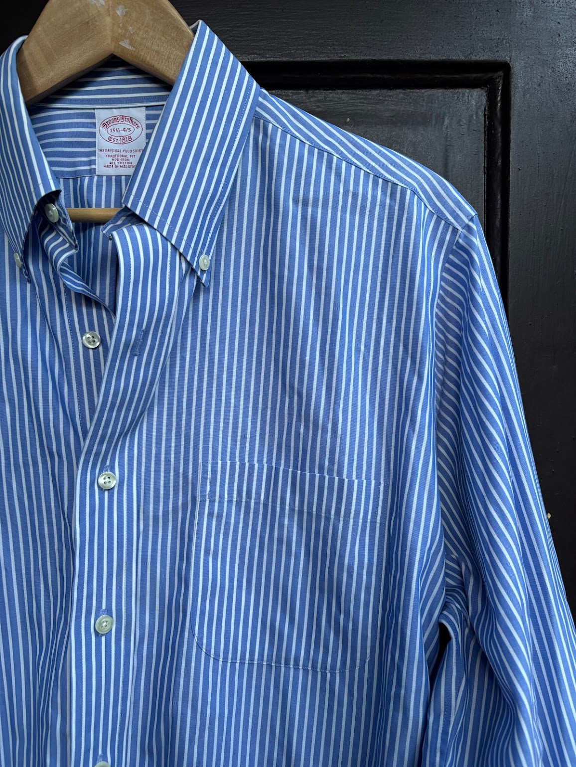 Structured Blue Stripe Shirt