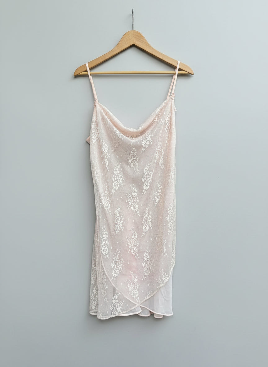 Baby Pink Nightgown w/ Floral Detail
