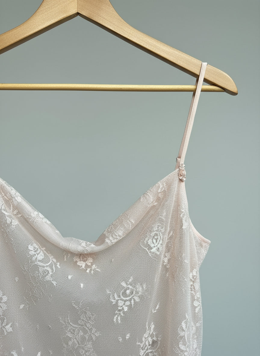 Baby Pink Nightgown w/ Floral Detail