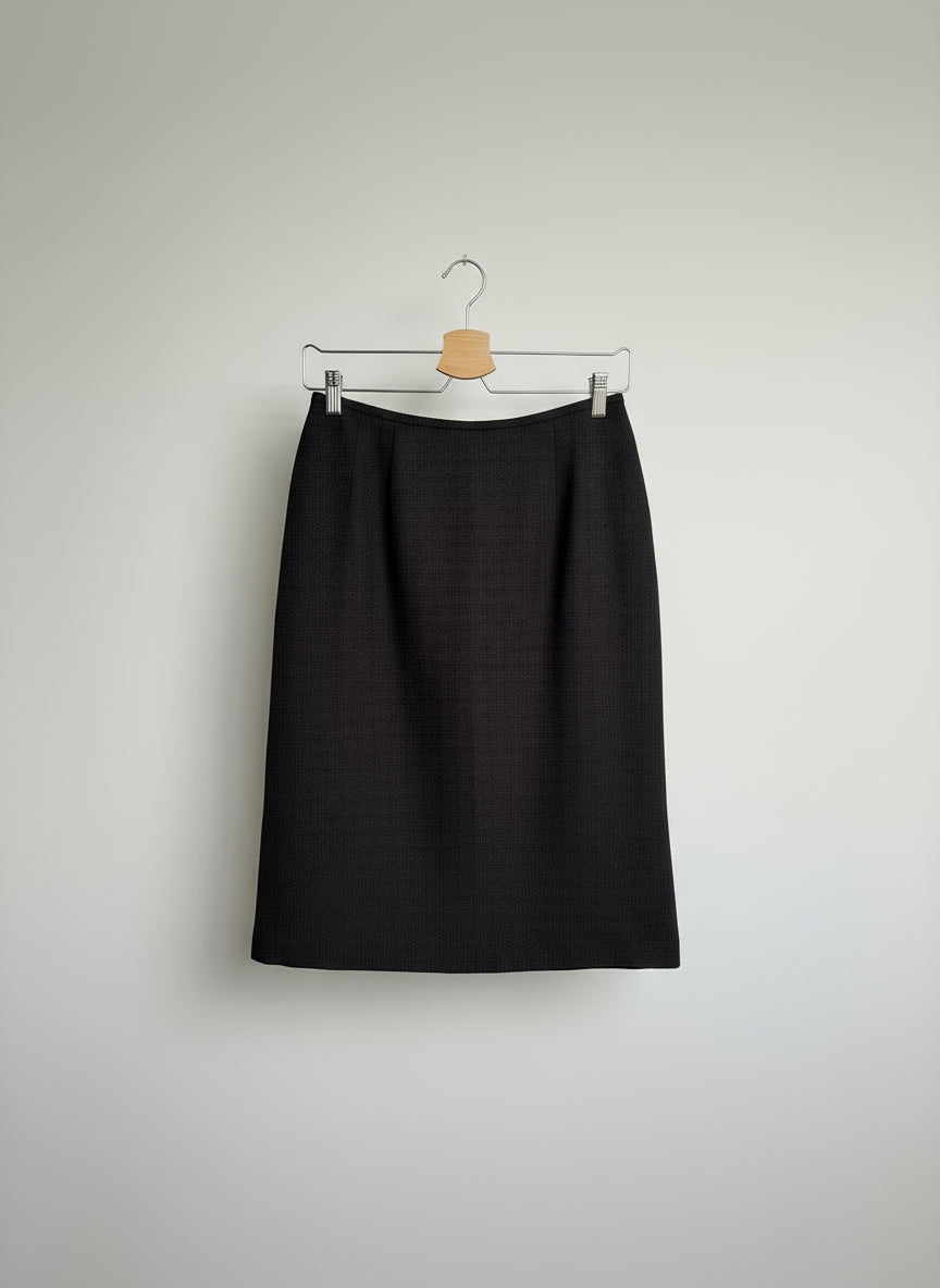 Structured Polka Dot Midi Skirt
