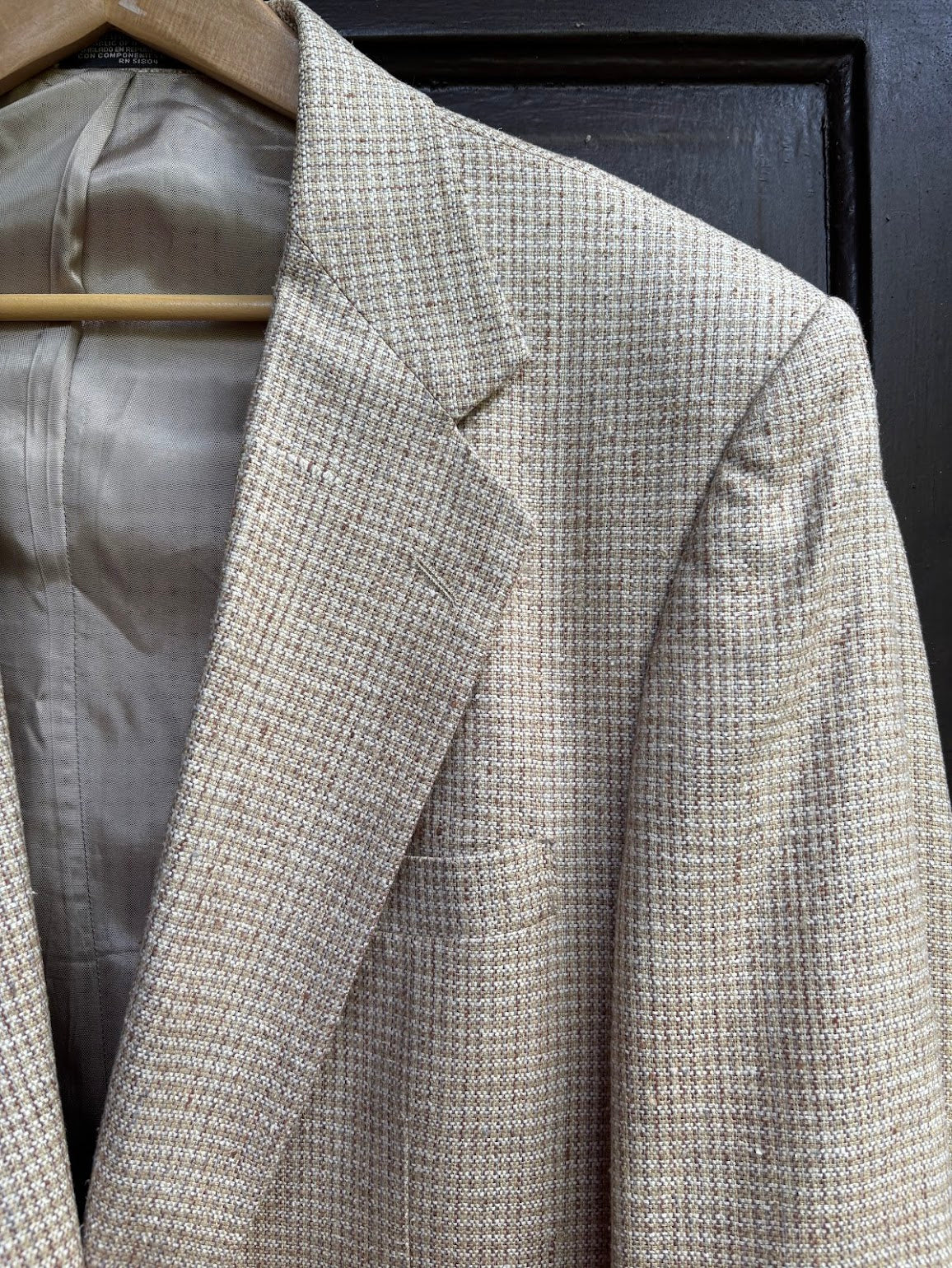 Tan Stitched Blazer