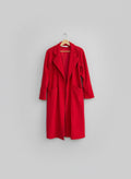 Cherry Red Wool Coat