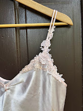 Sweet Pink Slip Dress with Embroidered Straps