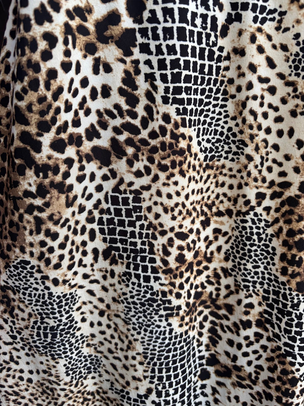 Animal Print Wrap Dress