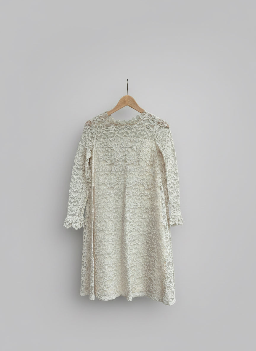 Vintage Lace Mini Dress