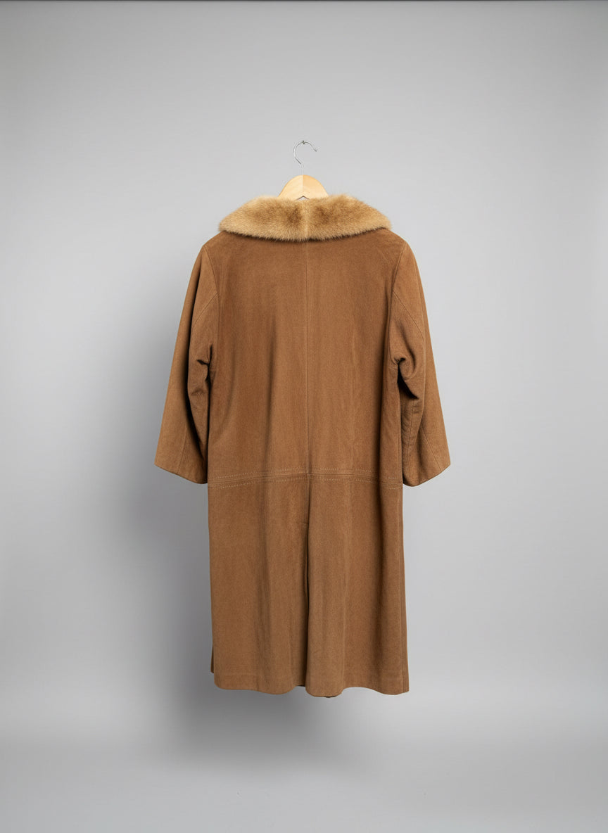 Vintage 1960s Fur Trimmed Coat