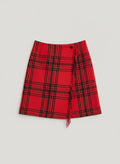 Holiday Plaid Wrap Skirt