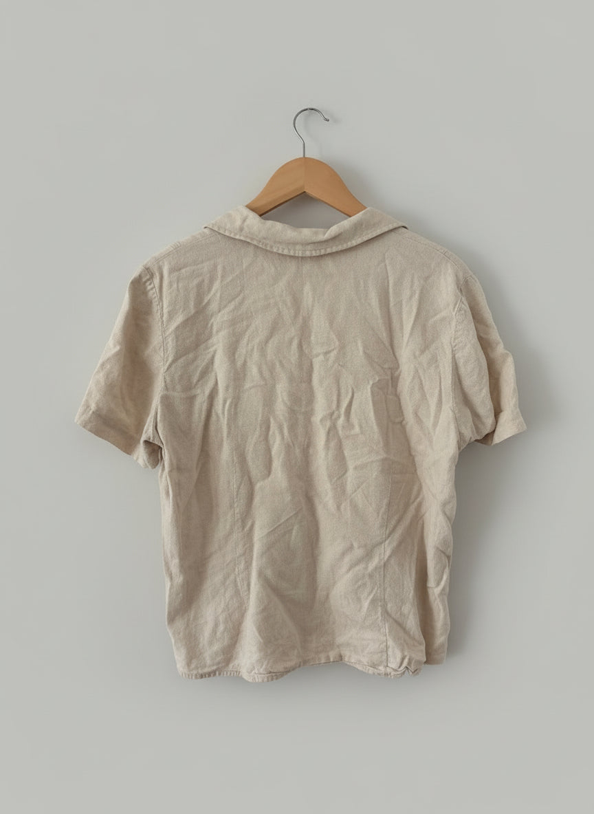 Blue Lotus Button Up