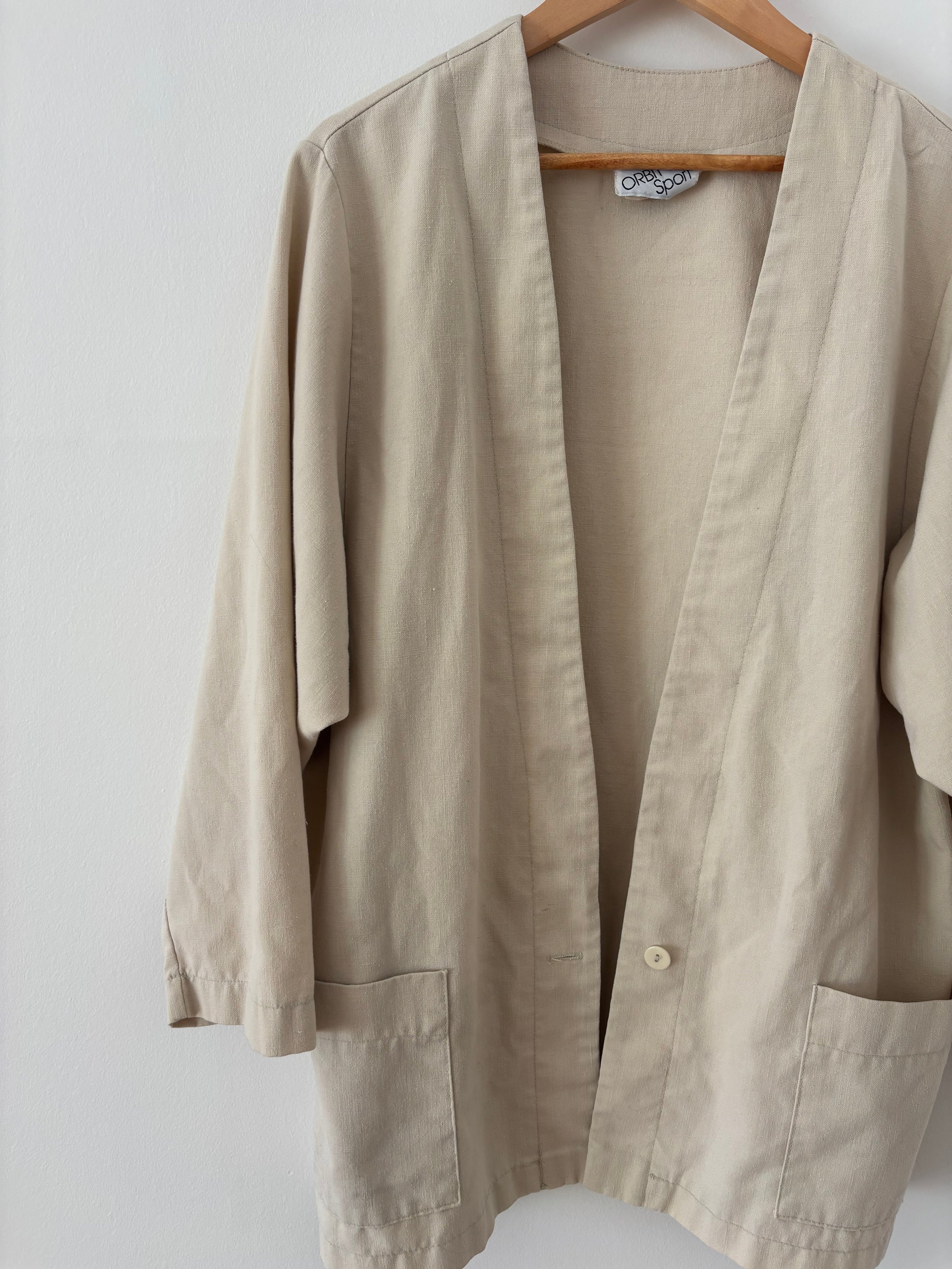 Linen Blend Chore Coat